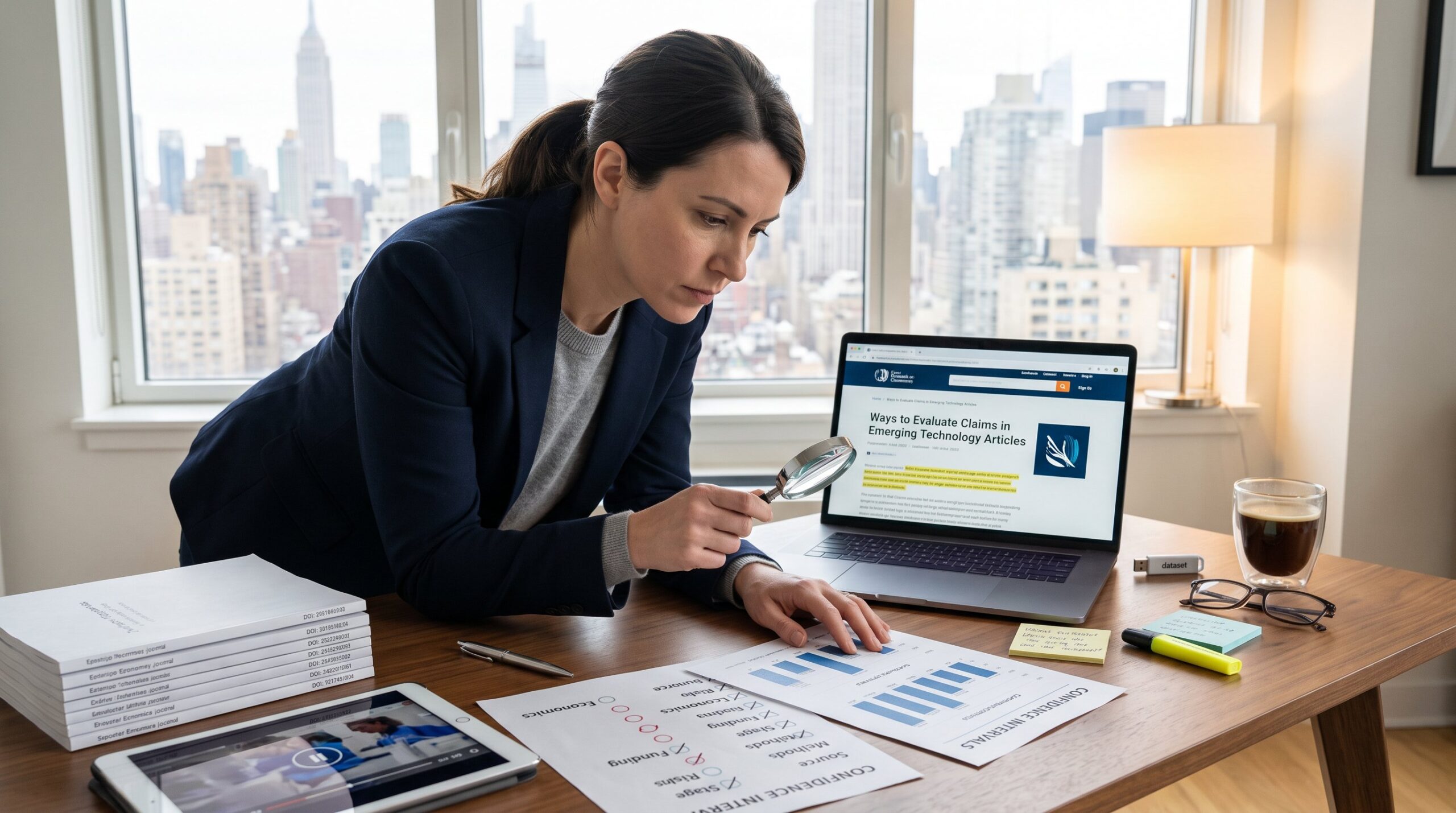 Ways to Evaluate Claims in Emerging Technology Articles